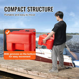Darrahopens Home & Garden > Solar Panels > Portable Solar Panels VEVOR Boat Fuel Tank Portable Marine Outboard Gas Tank 12 Gal/55L with Hose