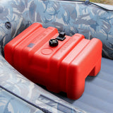 Darrahopens Home & Garden > Solar Panels > Portable Solar Panels VEVOR Boat Fuel Tank Portable Marine Outboard Gas Tank 12 Gal/55L with Hose