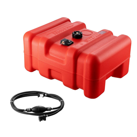 Darrahopens Home & Garden > Solar Panels > Portable Solar Panels VEVOR Boat Fuel Tank Portable Marine Outboard Gas Tank 12 Gal/55L with Hose