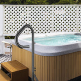 Darrahopens Home & Garden > Solar Panels > Portable Solar Panels VEVOR Hot Tub Handrail, 360 Rotatable Spa Side Handrail with 48"-63" Adjustable Height, Rust-proof Aluminum Spa Step Hot Tub Hand Rail with Slide-Under Mount Base for Indoor & Outdoor, 600LBS Capacity