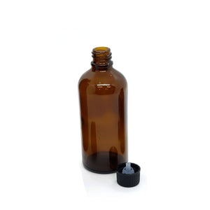 Darrahopens Home & Garden > Storage 105x 100ml Amber Glass Bottles Orifice Reducer Dispensing Cap Essential Oil Bulk