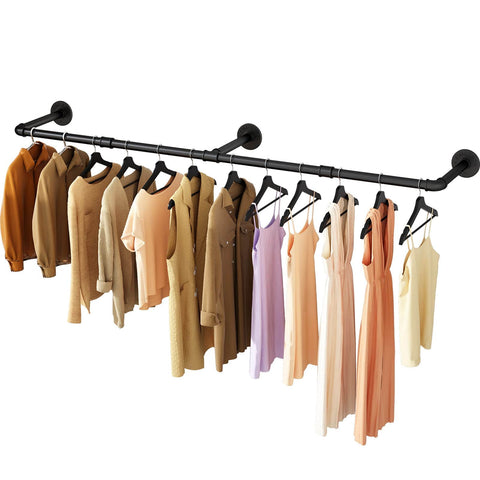 Darrahopens Home & Garden > Storage 184cm Clothing Racks for Hanging Clothes Garment Rack Industrial Pipe clothes Rack Drying Rack