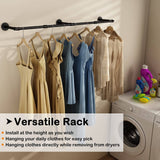 Darrahopens Home & Garden > Storage 184cm Clothing Racks for Hanging Clothes Garment Rack Industrial Pipe clothes Rack Drying Rack
