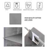 Darrahopens Home & Garden > Storage 2 Pack 5-Tier Shelf Hanging Closet Organizer and Storage for Clothes (Grey)