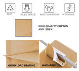 Darrahopens Home & Garden > Storage 4 Pack - 2 x Fabric Drawer Organizer and 2 x Storage for Clothes (Beige)