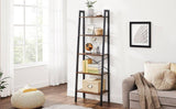 Darrahopens Home & Garden > Storage 5 Tiers A-shaped Ladder Storage Shelf, Rustic, Brown