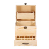 Darrahopens Home & Garden > Storage 59 Slots Essential Oils Storage Box - Wooden 3-Tier Bottle Holder