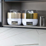 Darrahopens Home & Garden > Storage 6 Grid Rotating Food Grain Dispenser 3Kg - Compartment Storage Container