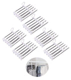 Darrahopens Home & Garden > Storage 6 Pack Stainless Steel Adjustable 5 in 1 Pants Hangers Non-Slip Space Saving for Home Storage
