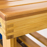 Darrahopens Home & Garden > Storage Bamboo Shoe Bench Rack Storage with shelves