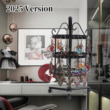 Darrahopens Home & Garden > Storage > Clothing & Wardrobe Storage 1 × Metal Detachable Rotating Earring Jewelry Stand, Storage Display Tower, Aesthetic Room Decor, Home Decoration, Valentine's Day Gift Jewelry Tower, Jewelry Organizer