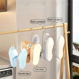 Darrahopens Home & Garden > Storage > Clothing & Wardrobe Storage 10Pcs Stainless Steel Shoe Rack – U-Shaped Hanging Storage Display Rack for Home, Balcony & Closet In Australia - Darrahopens