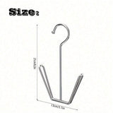 Darrahopens Home & Garden > Storage > Clothing & Wardrobe Storage 10Pcs Stainless Steel Shoe Rack – U-Shaped Hanging Storage Display Rack for Home, Balcony & Closet In Australia - Darrahopens