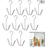 Darrahopens Home & Garden > Storage > Clothing & Wardrobe Storage 10Pcs Stainless Steel Shoe Rack – U-Shaped Hanging Storage Display Rack for Home, Balcony & Closet In Australia - Darrahopens