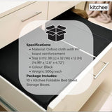 Darrahopens Home & Garden > Storage > Clothing & Wardrobe Storage 10x Kitchee Foldable Bed Sheet Storage Box – Linen & Closet Organiser Black