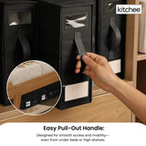 Darrahopens Home & Garden > Storage > Clothing & Wardrobe Storage 10x Kitchee Foldable Bed Sheet Storage Box – Linen & Closet Organiser Black