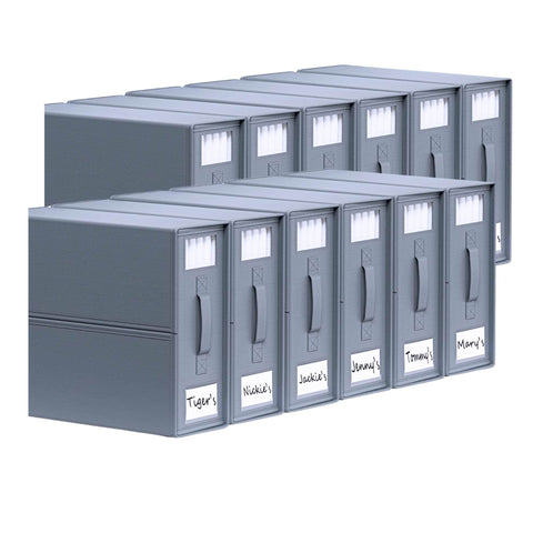 Darrahopens Home & Garden > Storage > Clothing & Wardrobe Storage 10x Kitchee Foldable Bed Sheet Storage Box – Linen & Closet Organiser Grey