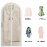 Darrahopens Home & Garden > Storage > Clothing & Wardrobe Storage 10x Transparent Garment Bags 60x100cm Dustproof Suit Coat Cover Storage