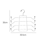 Darrahopens Home & Garden > Storage > Clothing & Wardrobe Storage 2-Pack Vertical Layered Bra and Lingerie Organiser Hanger(4 Tier: 30.5X30cm) - Stainless Steel Space Saver for Underwear, Bras, and Tank Tops
