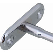 Darrahopens Home & Garden > Storage > Clothing & Wardrobe Storage 2 pcs 16Mm Silver Plated Zinc Alloy Oval Wardrobe Brackets