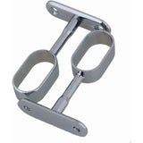 Darrahopens Home & Garden > Storage > Clothing & Wardrobe Storage 2 pcs 16Mm Silver Plated Zinc Alloy Oval Wardrobe Brackets