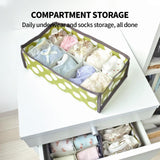 Darrahopens Home & Garden > Storage > Clothing & Wardrobe Storage 2Pcs 10 Grids Underwear Sock Panties Drawer Storage Bag Organizer Wardrobe Box
