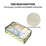 Darrahopens Home & Garden > Storage > Clothing & Wardrobe Storage 2Pcs 10 Grids Underwear Sock Panties Drawer Storage Bag Organizer Wardrobe Box