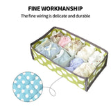 Darrahopens Home & Garden > Storage > Clothing & Wardrobe Storage 2Pcs 10 Grids Underwear Sock Panties Drawer Storage Bag Organizer Wardrobe Box