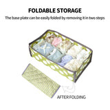 Darrahopens Home & Garden > Storage > Clothing & Wardrobe Storage 2Pcs 10 Grids Underwear Sock Panties Drawer Storage Bag Organizer Wardrobe Box