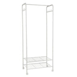 Darrahopens Home & Garden > Storage > Clothing & Wardrobe Storage 2Tier Rolling Free-Standing Clothing Garment Rack Closet Organizer Open Wardrobe