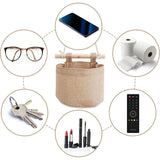 Darrahopens Home & Garden > Storage > Clothing & Wardrobe Storage 3 Layer Hanging Storage Bag with Pockets Wall Door Organizer for Bedroom Bathroom Cotton Linen Canvas