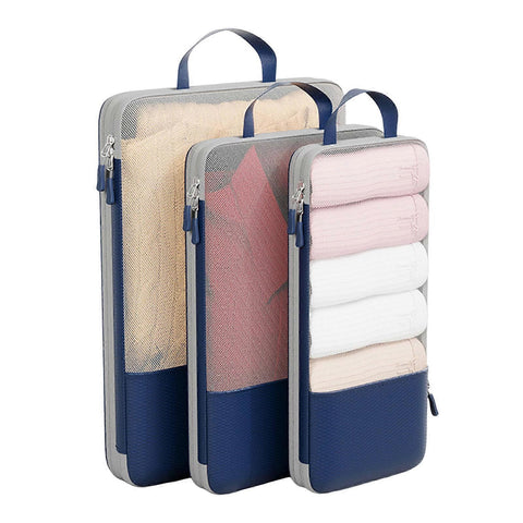 Darrahopens Home & Garden > Storage > Clothing & Wardrobe Storage 3pcs Compression Packing Cubes Lightweight Durable Organizer Gift Bags