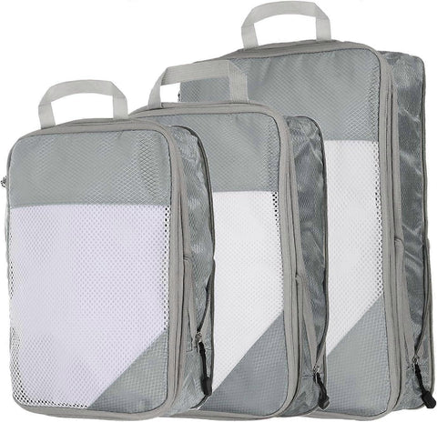 Darrahopens Home & Garden > Storage > Clothing & Wardrobe Storage 3pcs Compression Packing Cubes Lightweight Suitcase Luggage Organizers