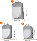 Darrahopens Home & Garden > Storage > Clothing & Wardrobe Storage 3pcs Compression Packing Cubes Lightweight Suitcase Luggage Organizers