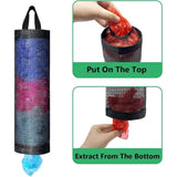 Darrahopens Home & Garden > Storage > Clothing & Wardrobe Storage 4 Pcs Trash Storage Bags Grocery Shopping Bag Holder, Hangs On Doors, Walls Or Cabinets, for Home and Kitche(Black) In Australia - Darrahopens