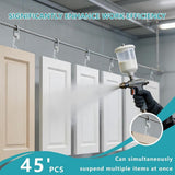 Darrahopens Home & Garden > Storage > Clothing & Wardrobe Storage 45-Pack Cabinet Door Painting Hangers, Stainless Steel No-Drill Painting Hanging Hook, Spray Drying Rack Clips for Woodworking & Furniture Restoration, 5.12 x 1.77 x 1.97 Inch In Australia - Darrahopens