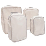 Darrahopens Home & Garden > Storage > Clothing & Wardrobe Storage 4pcs Compression Packing Cubes Travel Organizer Bags for Suitcases