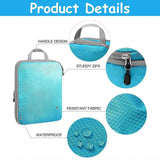 Darrahopens Home & Garden > Storage > Clothing & Wardrobe Storage 4pcs Compression Packing Cubes with Zipper Travel Luggage Organizer Set