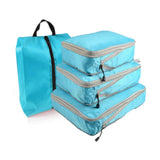 Darrahopens Home & Garden > Storage > Clothing & Wardrobe Storage 4pcs Compression Packing Cubes with Zipper Travel Luggage Organizer Set