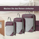 Darrahopens Home & Garden > Storage > Clothing & Wardrobe Storage 4pcs Extensible Compression Packing Cubes Suitcase Organizer for Travel