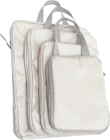 Darrahopens Home & Garden > Storage > Clothing & Wardrobe Storage 4pcs Extra Large Compression Packing Cubes Hanging Travel Organiser Bags - Polyester