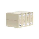 Darrahopens Home & Garden > Storage > Clothing & Wardrobe Storage 4x Kitchee Foldable Bed Sheet Storage Box – Linen & Closet Organiser Beige