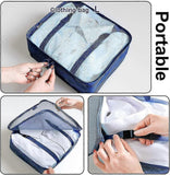 Darrahopens Home & Garden > Storage > Clothing & Wardrobe Storage 7pcs Clothes Packing Cubes Bag Set for Suitcase Storage and Organization