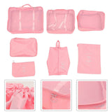 Darrahopens Home & Garden > Storage > Clothing & Wardrobe Storage 7pcs Packing Cubes Set Travel Organizer Bags for Luggage & Accessories