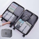 Darrahopens Home & Garden > Storage > Clothing & Wardrobe Storage 7pcs Travel Packing Cubes for Suitcases Travel Organizer Bag Set