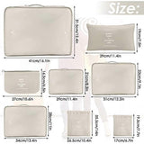 Darrahopens Home & Garden > Storage > Clothing & Wardrobe Storage 8pcs Packing Cubes for Suitcases Travel Compression Organizer for Clothes, Shoes & More