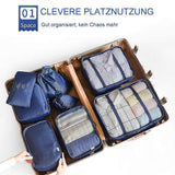 Darrahopens Home & Garden > Storage > Clothing & Wardrobe Storage 8pcs Travel Organizer Set Packing Cubes for Clothes, Shoes, Toiletries & More