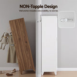 Darrahopens Home & Garden > Storage > Clothing & Wardrobe Storage Artiss 2-Door Wardrobe Lockable Cabinet Storage Closet Hanging Rail Adjustable Shelves Cream White In Australia - Darrahopens