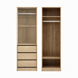 Darrahopens Home & Garden > Storage > Clothing & Wardrobe Storage Artiss 2X Wardrobe Clothes Closet Storage Organiser Armoire Pine In Australia - Darrahopens