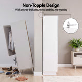 Darrahopens Home & Garden > Storage > Clothing & Wardrobe Storage Artiss LED Wardrobe Cabinet Clothes Storage with Mirror 2 Drawers Hanging Rail In Australia - Darrahopens